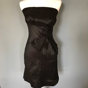 Strapless Black cocktail dress